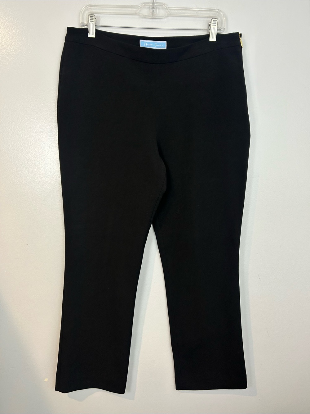 Draper Japes Classic Black Ponte High Wasited Ankle Pants Size 12